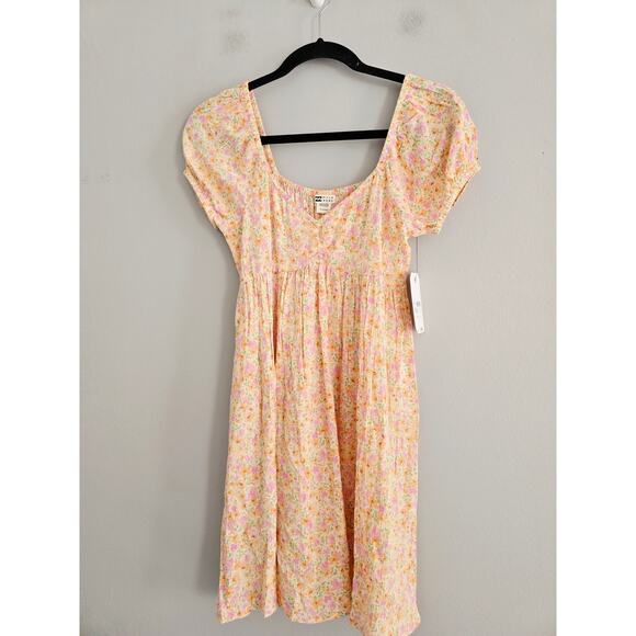 Billabong Floral Mini Dress XS NWT - Picture 6 of 7